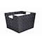 Simplify Storage Bin, Plastic, Black, 13 in H, 15 in W, 13 in L 26241-BLK-SILVER - alternate 2